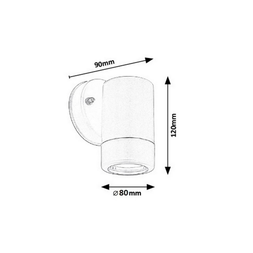 Rabalux - Φως τοίχου εξωτερικού χώρου 1xGU10/10W/230V λευκό IP44