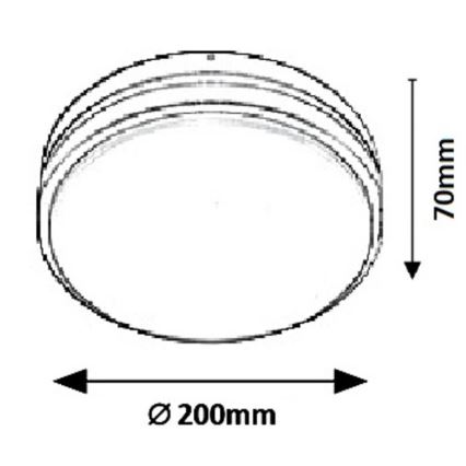 Rabalux 8847 - Φως τοίχου εξωτερικού χώρου LED HAMBURG LED/10W/230V IP44
