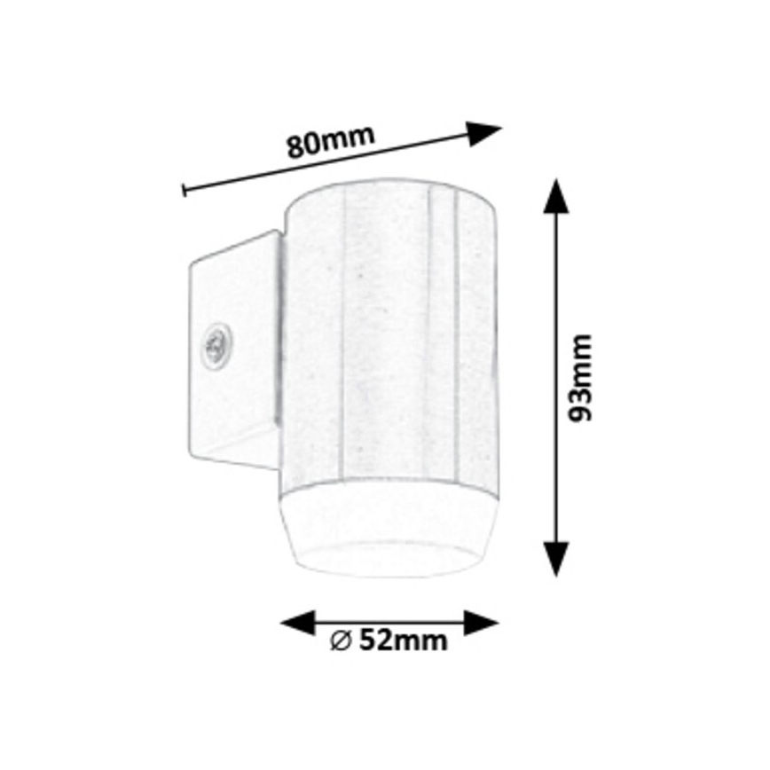 Rabalux - Φως τοίχου εξωτερικού χώρου LED LED/4W/230V IP44