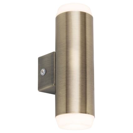 Rabalux - Φως τοίχου εξωτερικού χώρου LED 2xLED/4W/230V μπρονζέ IP44