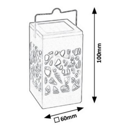 Rabalux - Ηλιακό φωτιστικό εξωτερικού χώρου LED LED/0,07W/1xAAA IP23 200 mAh