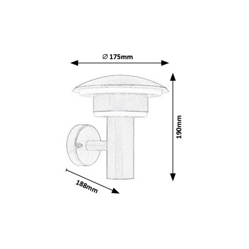 Rabalux - Φως τοίχου εξωτερικού χώρου LED LED/9W/230V 1000lm 4000K IP44