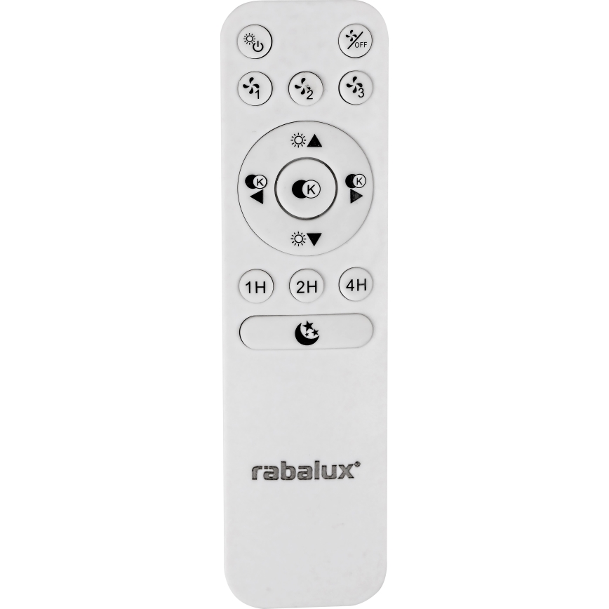 Rabalux - Dimmable Φωτιστικό οροφής LED με ανεμιστήρα LED/30W/230V + RC 3000-6500K