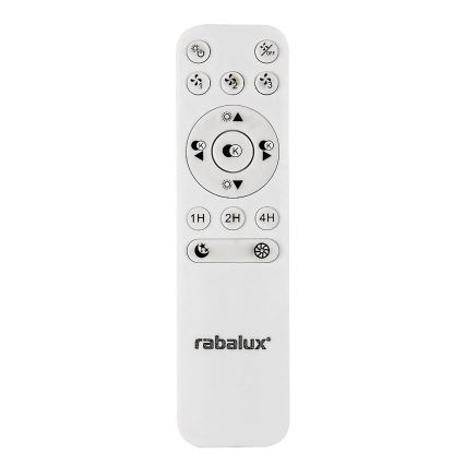 Rabalux - Φωτιστικό οροφής LED Dimmable με ανεμιστήρα LED/40W/230V 3000-6500K + τηλεχειριστήριο