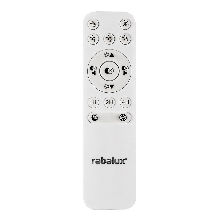 Rabalux - Φωτιστικό οροφής LED Dimmable με ανεμιστήρα LED/40W/230V 3000-6500K + τηλεχειριστήριο