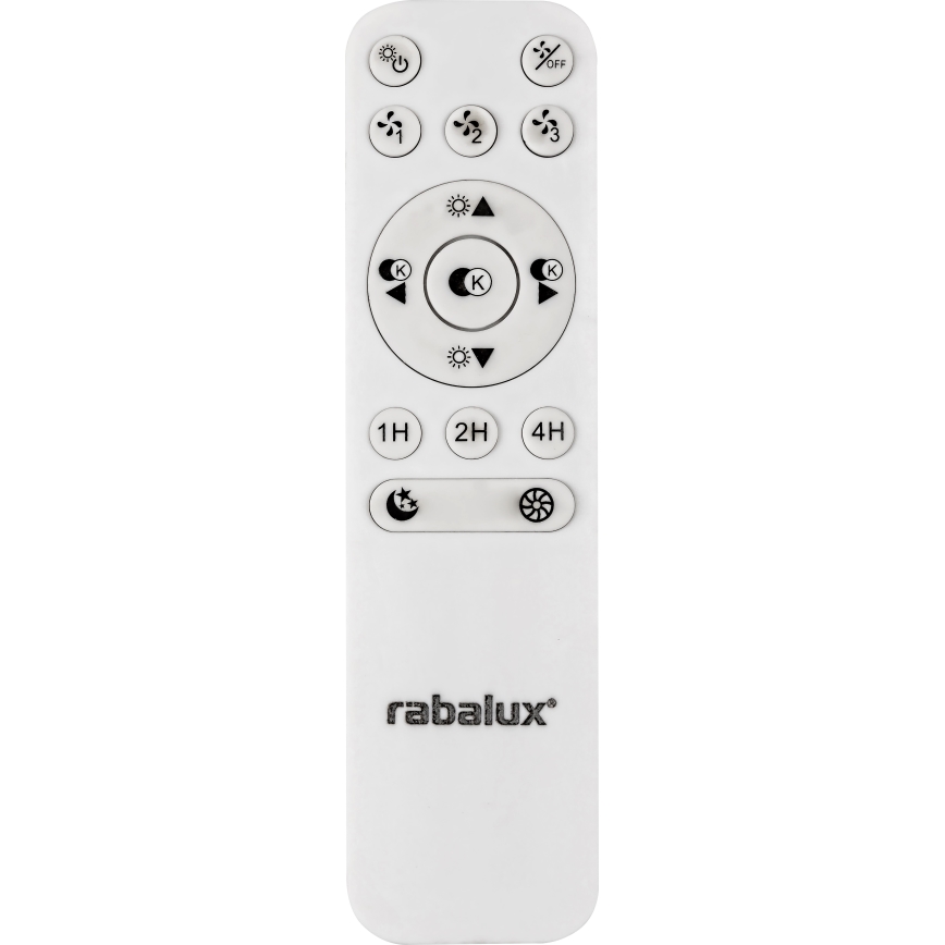 Rabalux - Φωτιστικό οροφής LED Dimmable με ανεμιστήρα LED/40W/230V 3000-6500K + τηλεχειριστήριο