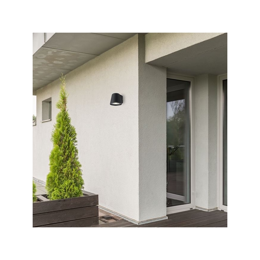 Rabalux - Φως τοίχου εξωτερικού χώρου 1xGU10/35W/230V IP54 μαύρο