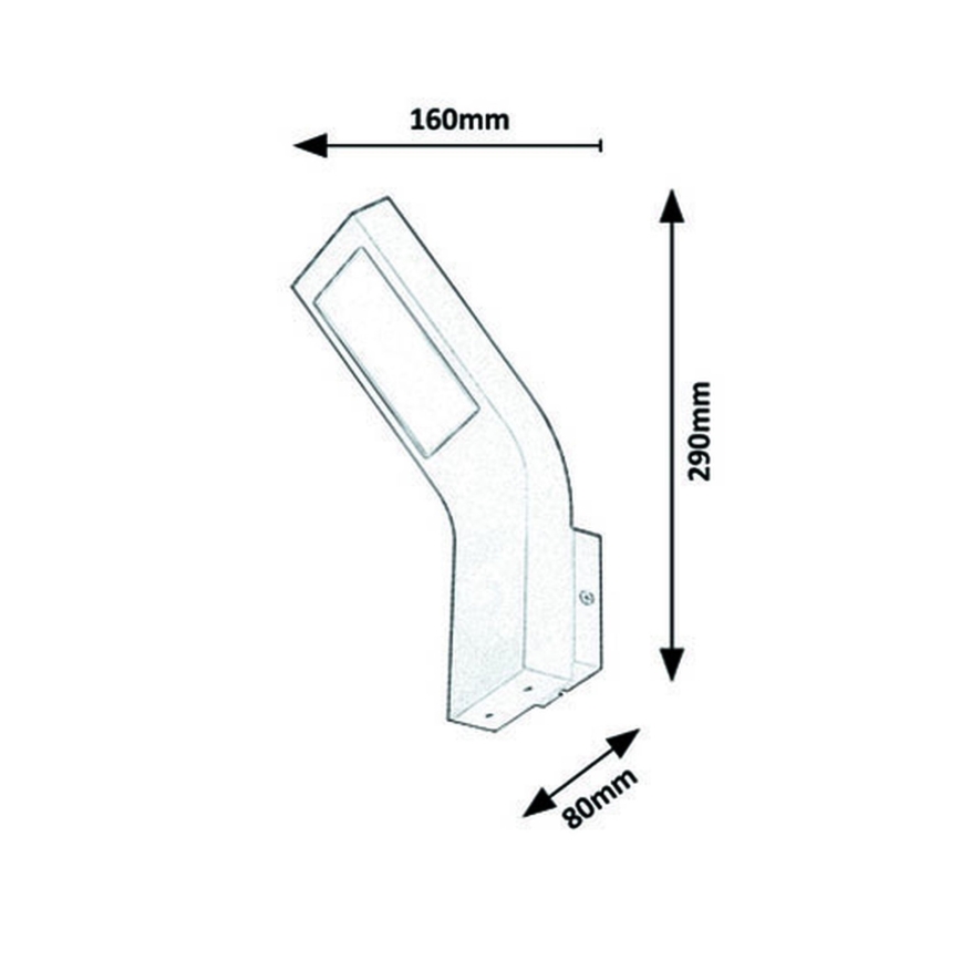 Rabalux - Φως τοίχου εξωτερικού χώρου LED LED/9W/230V IP44