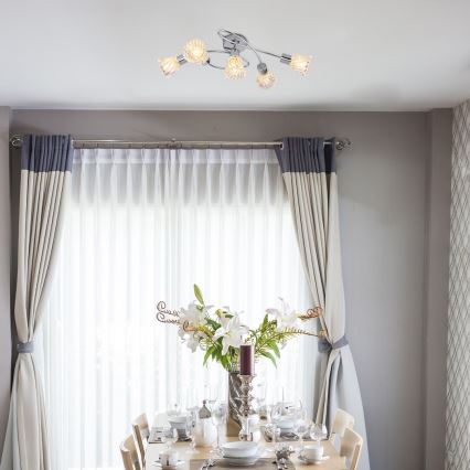 Rabalux - Φωτιστικό σποτ 5xE14/40W/230V