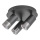 Rabalux  - Φωτιστικό σποτ ZIRCON 3xGU10/5W/230V