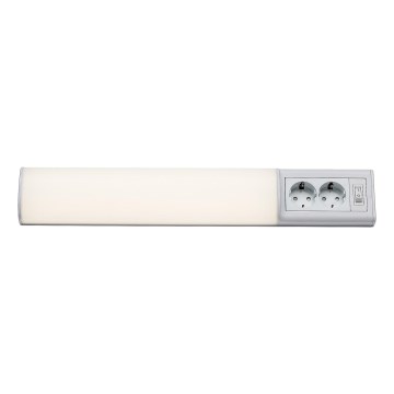 Rabalux - Φωτιστικό πάγκου κουζίνας LED με 2 πρίζες LED/10W/230V 4000K 50 cm λευκό