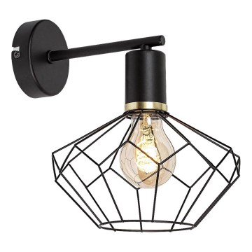 Rabalux - Φωτιστικό τοίχου 1xE27/40W/230V διάμετρος 20 cm μαύρο