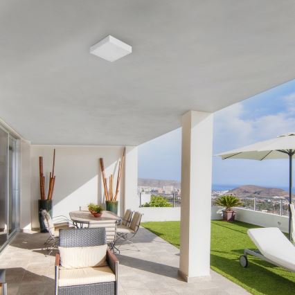 Rabalux - Φωτιστικό οροφής LED/24W/230V 2800-6000K IP44 λευκό 30x30 cm