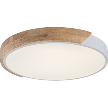 Rabalux - Φωτιστικό οροφής LED/40W/230V 3000/4000/6500K λευκό/δρυς διάμ. 61 εκ.