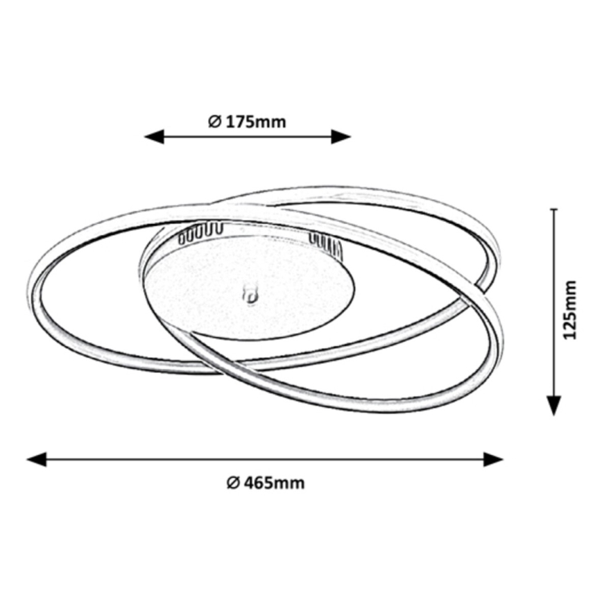 Rabalux - Φωτιστικό οροφής LED 40W/230V, διάμ. 46,5