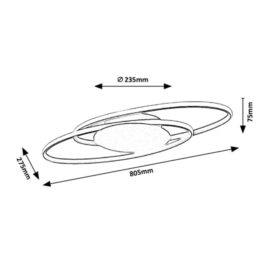 Rabalux - Φωτιστικό οροφής LED/50W/230V 27,5x80,5 cm