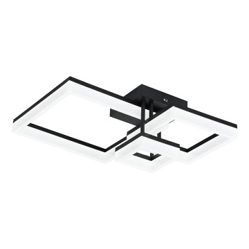 Rabalux - Φωτιστικό οροφής LED LED/22W/230V 3000/4000/6500K μαύρο 47x47 cm