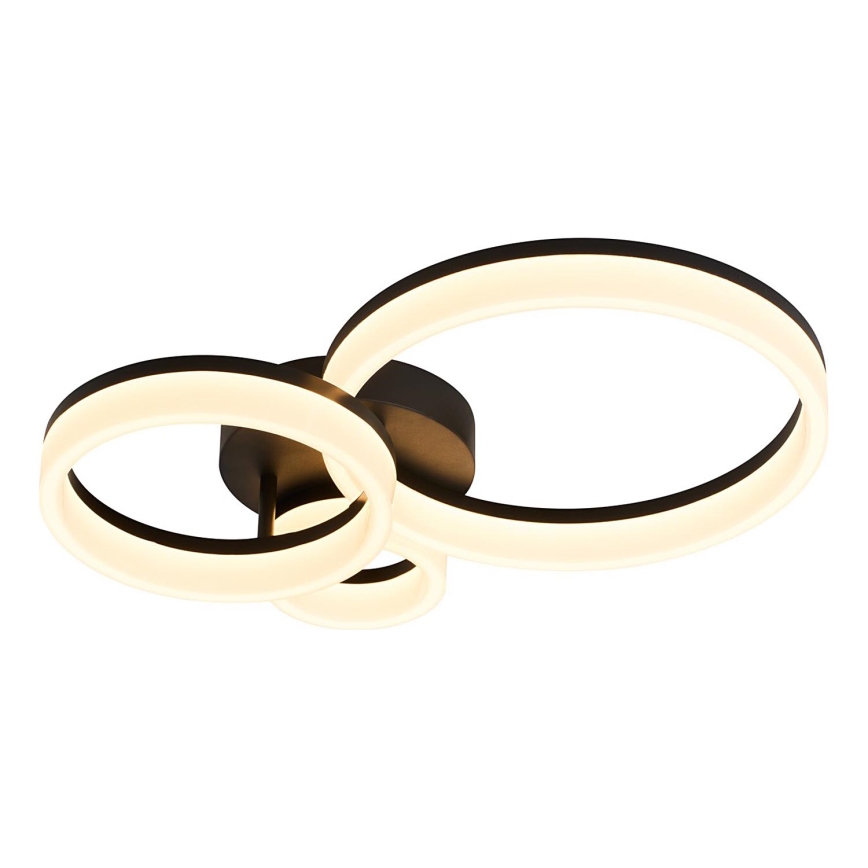 Rabalux - Φωτιστικό οροφής LED LED/24W/230V 3000/4000/6500K μαύρο 38x51 cm