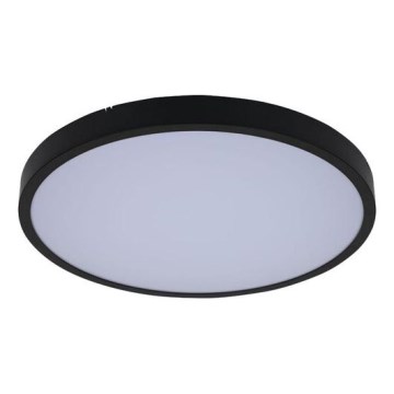 Rabalux - Φωτιστικό οροφής μπάνιου dimming LED LED/24W/230V 3000-6000K IP44 διάμετρος 35,5 cm μαύρο + τηλεχειριστήριο