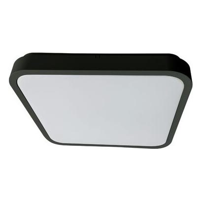 Rabalux - Φωτιστικό οροφής μπάνιου dimming LED LED/36W/230V 3000-6000K IP44 42x42 cm μαύρο + τηλεχειριστήριο