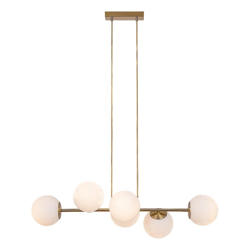 Rabalux - Κρεμαστό φωτιστικό οροφής 6xE27/35W/230V χρυσαφί