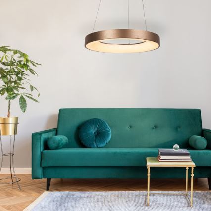 Rabalux - Κρεμαστό φωτιστικό οροφής LED CARMELLA LED/80W/230V διάμετρος 80 cm