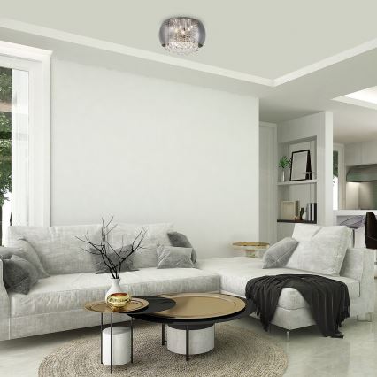 Rabalux - Κρυστάλλινο φωτιστικό οροφής 6xG9/40W/230V Ø 35,5 cm