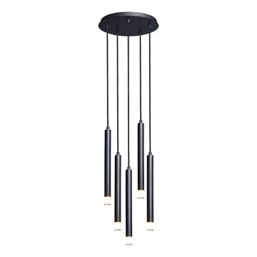 Rabalux - Κρεμαστό φωτιστικό οροφής 5xG9/5W/230V μαύρο