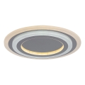 Rabalux - LED Dimmable φωτιστικό οροφής LED/56W/230V 3000/4000/6000K ματ χρώμιο + τηλεχειριστήριο