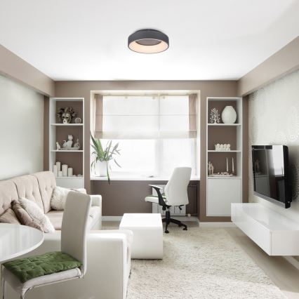 Rabalux - LED Dimmable φωτιστικό οροφής LED/24W/230V στρογγυλό 3000-6000K + τηλεχειριστήριο