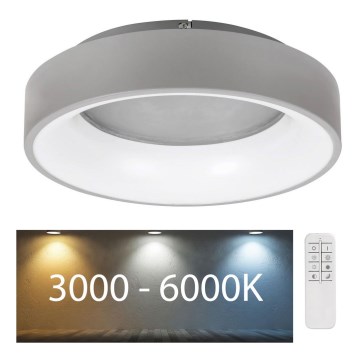 Rabalux - LED Dimmable φωτιστικό οροφής LED/24W/230V στρογγυλό 3000-6000K + τηλεχειριστήριο