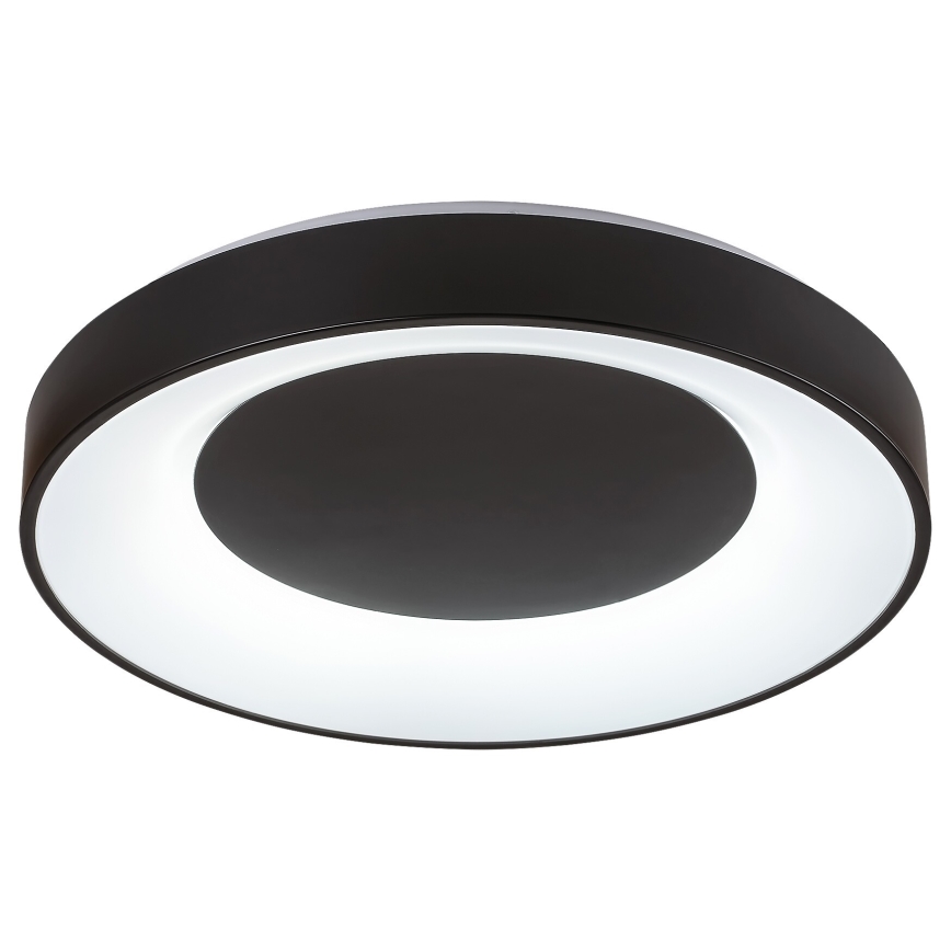 Rabalux - LED Dimmable φωτιστικό οροφής LED/38W/230V μαύρο 3000-6500K + τηλεχειριστήριο διάμετρος 48 cm