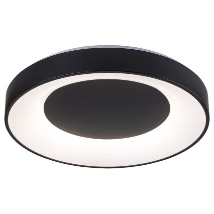 Rabalux - LED Dimmable φωτιστικό οροφής LED/38W/230V μαύρο 3000-6500K + τηλεχειριστήριο διάμετρος 48 cm