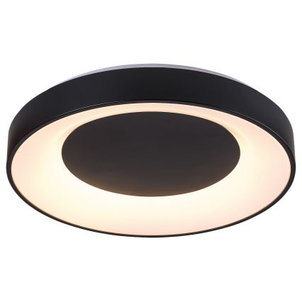 Rabalux - LED Dimmable φωτιστικό οροφής LED/38W/230V μαύρο 3000-6500K + τηλεχειριστήριο διάμετρος 48 cm
