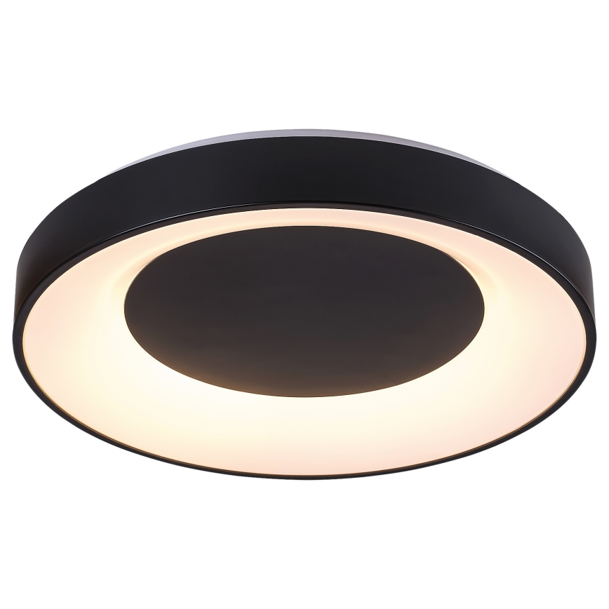 Rabalux - LED Dimmable φωτιστικό οροφής LED/38W/230V μαύρο 3000-6500K + τηλεχειριστήριο διάμετρος 48 cm