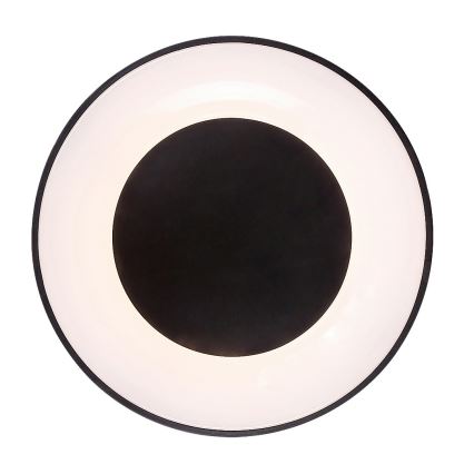 Rabalux - LED Dimmable φωτιστικό οροφής LED/38W/230V μαύρο 3000-6500K + τηλεχειριστήριο διάμετρος 48 cm