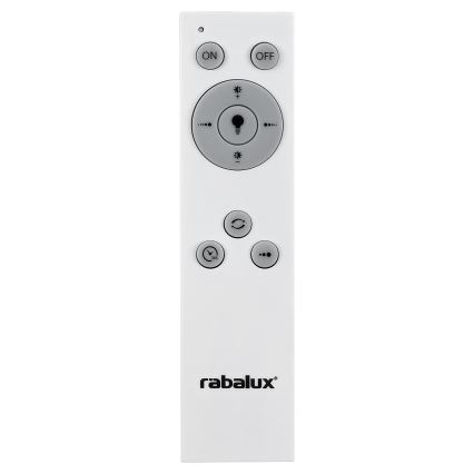 Rabalux - LED Dimmable φωτιστικό οροφής LED/38W/230V μαύρο 3000-6500K + τηλεχειριστήριο διάμετρος 48 cm