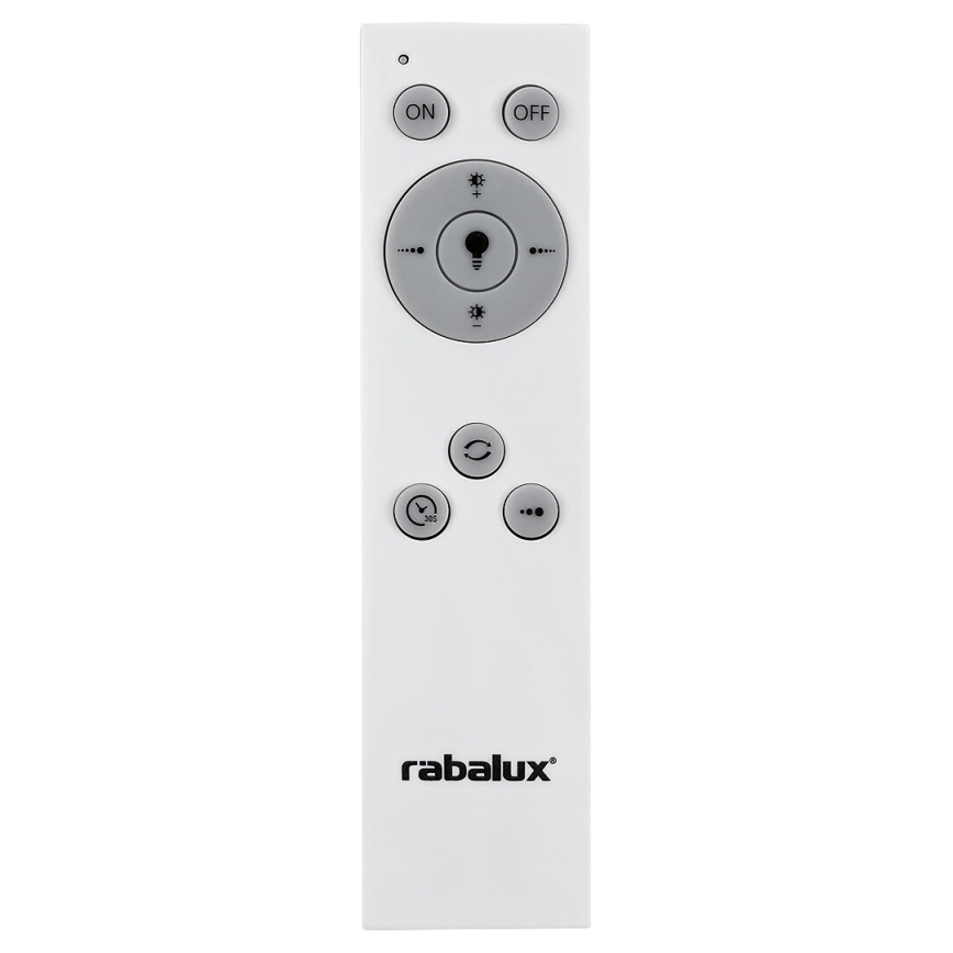 Rabalux - LED Dimmable φωτιστικό οροφής LED/38W/230V μαύρο 3000-6500K + τηλεχειριστήριο διάμετρος 48 cm
