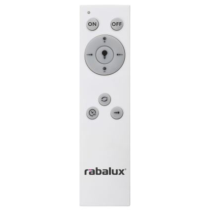 Rabalux - LED Dimmable φωτιστικό οροφής LED/38W/230V μαύρο 3000-6500K + τηλεχειριστήριο διάμετρος 48 cm