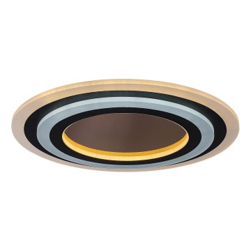 Rabalux - LED Dimmable φωτιστικό οροφής LED/56W/230V 3000/4000/6000K ματ χρώμιο/μαύρο + τηλεχειριστήριο