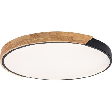 Rabalux - LED φωτιστικό οροφής LED/42W/230V 3000/4000/6500K μαύρο/δρυς Ø 41 cm