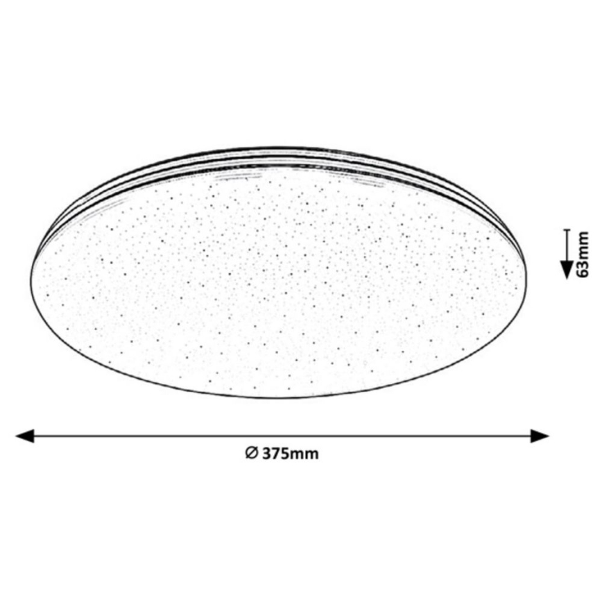 Rabalux - Φωτιστικό οροφής LED για μπάνιο, 30W/230V, IP44, Ø 37,5 εκ.