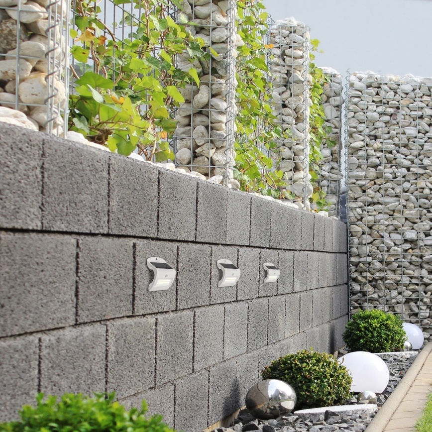 Rabalux - LED Ηλιακό Επιτοίχιο Φωτιστικό με Αισθητήρα IP44 1200 mAh