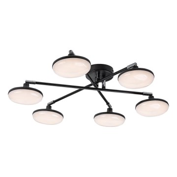 Rabalux - LED Πλαφονιέρα οροφής 6xLED/4W/230V 3000K μαύρο