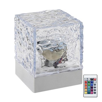 Rabalux - LED RGB Dimmable επαναφορτιζόμενο επιτραπέζιο φωτιστικό	 LED/1W/5V/3xAA + τηλεχειριστήριο