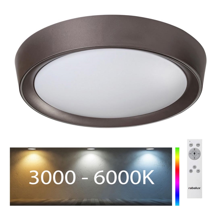 Rabalux - LED RGB Dimmable φωτιστικό οροφής LED/24W/230V +  RC 3000-6000K