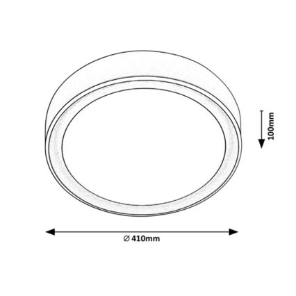 Rabalux - LED RGB Dimmable φωτιστικό οροφής LED/24W/230V +  RC 3000-6000K