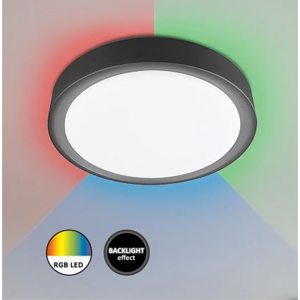 Rabalux - LED RGB dimmable φωτιστικό οροφής με αισθητήρα LED/28W/230V 2700-5000K + τηλεχειριστήριο