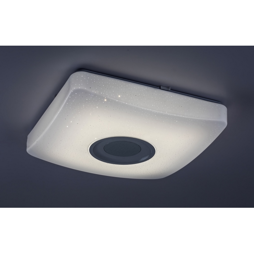 Rabalux - LED RGB Dimmable φωτιστικό οροφής με ηχείο LED/18W/230V  + RC