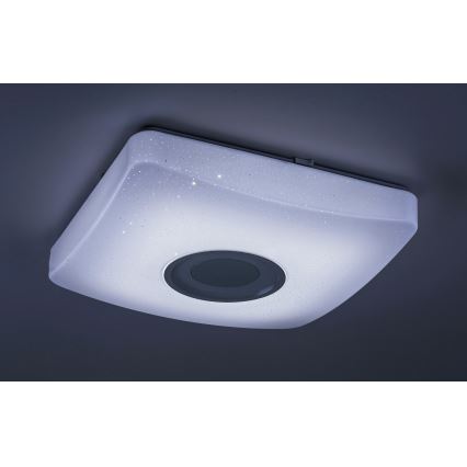 Rabalux - LED RGB Dimmable φωτιστικό οροφής με ηχείο LED/18W/230V  + RC